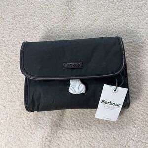 Barbour Waxed Hanging Wash Bag Dopp Kit Toiletry Bag